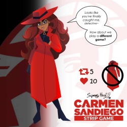 Carmen Sandiego Strip Game