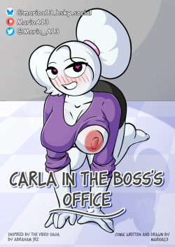 Carla in the boss's office