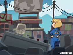 Vault Girl is gonna get that chip by any means...