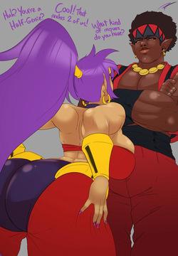 When stacked up against one of her own, Shantae still has much to learn!