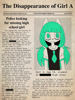 The Disappearance of Girl A: Chapter 1