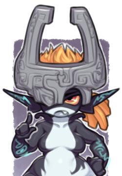 Midna's massive helmet