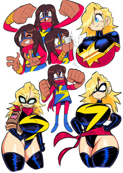 Comic book girls by Theguywhodrawsalot